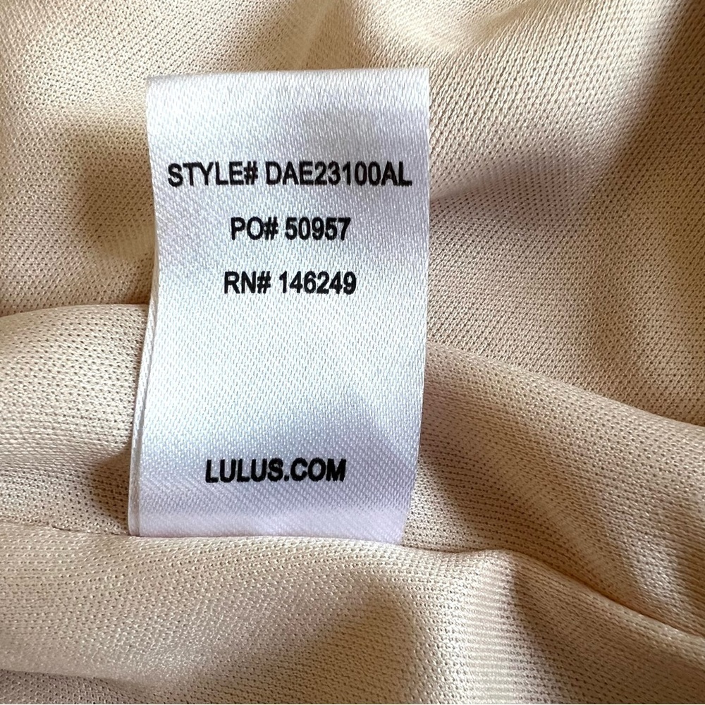 LULU’S Lots Of Love Ivory Strapless Midi Dress Size Small - Picture 10 of 14
